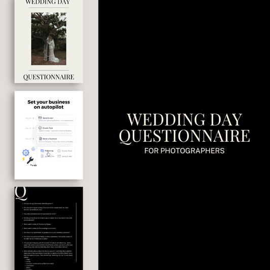 WEDDING GUIDE QUESTIONNAIRE